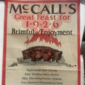 Vintage McCall's 1926 Poster Ad